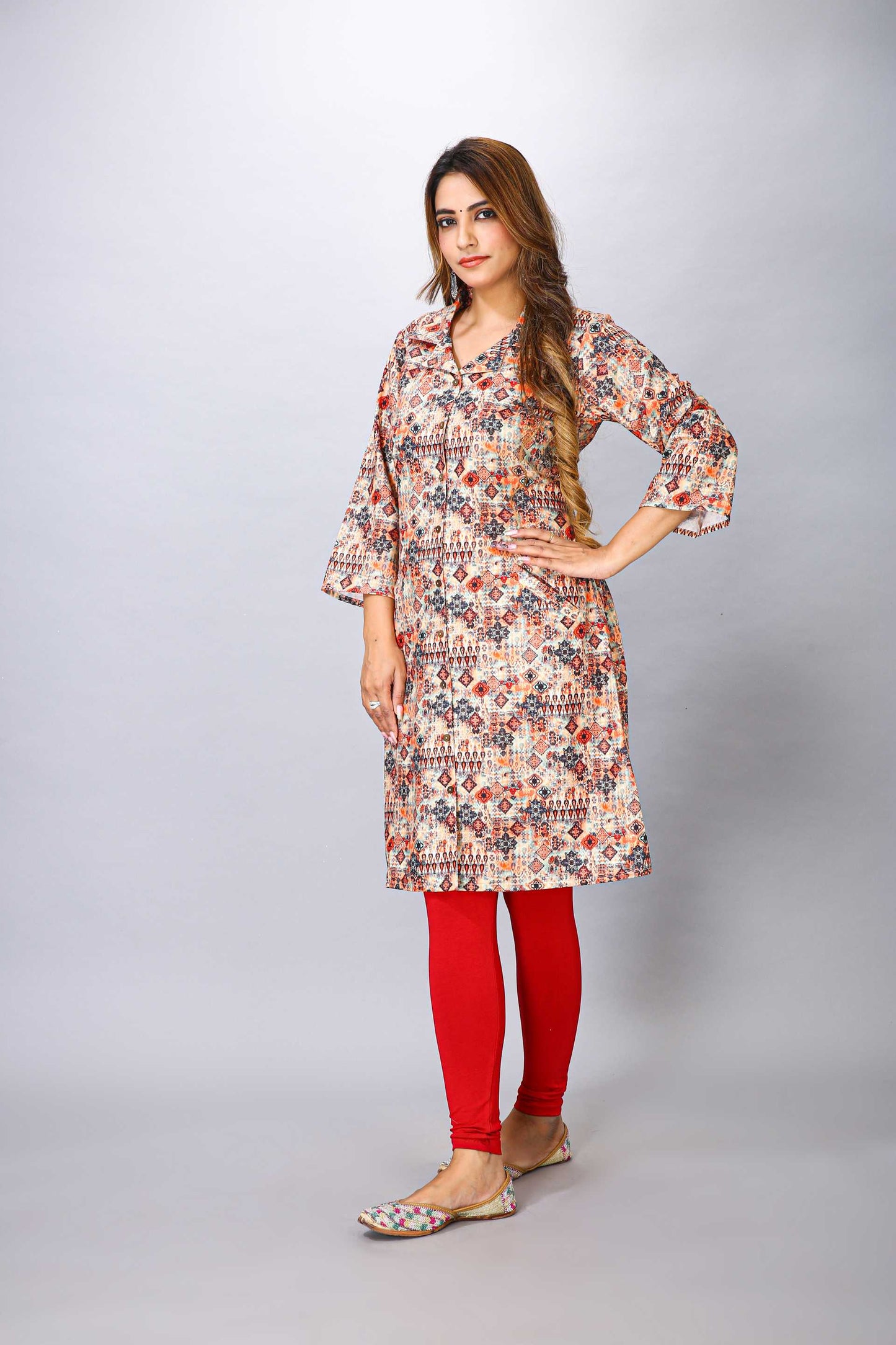 Multi Color Printed Kurti