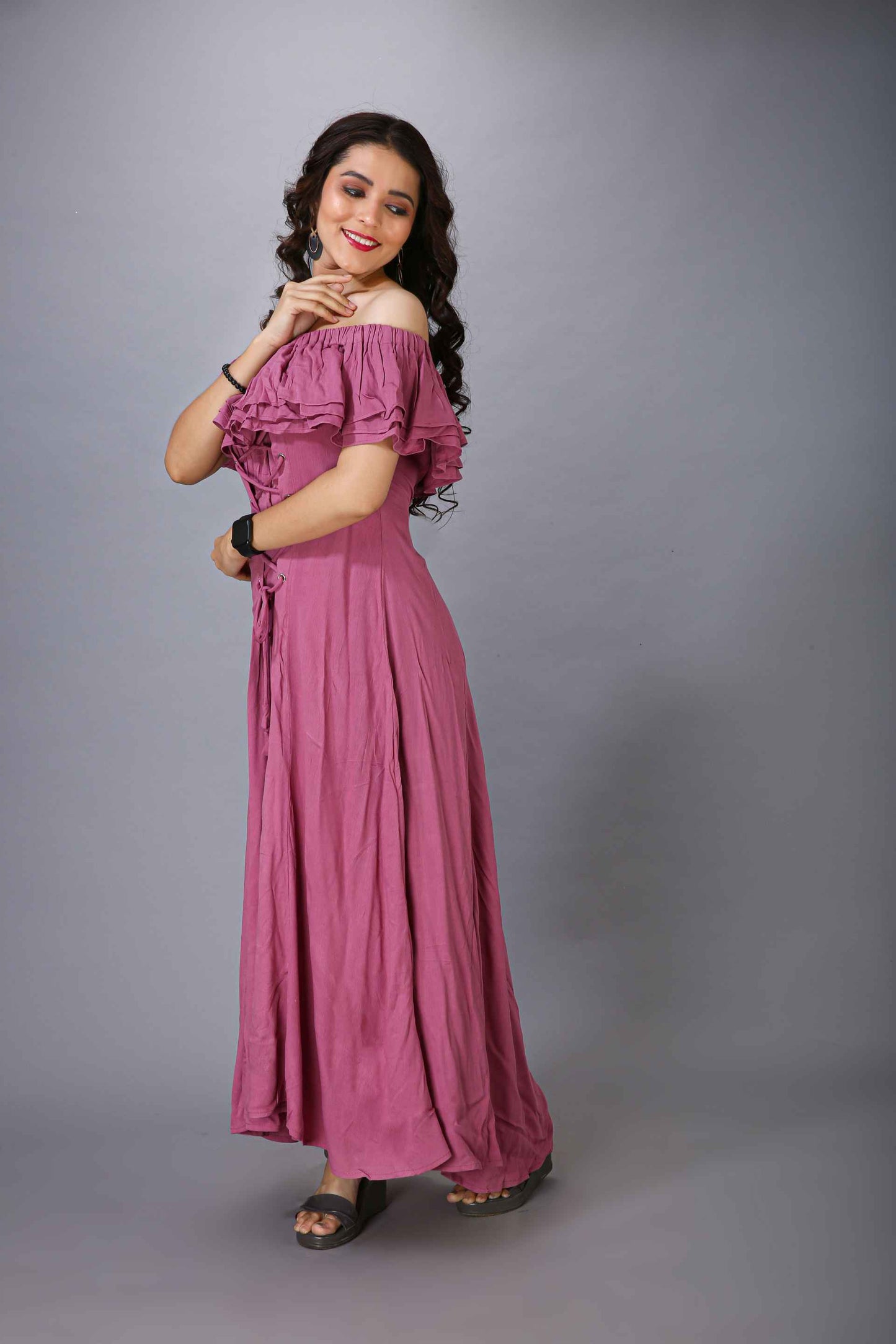 PINK GOWN STYLE DRESS