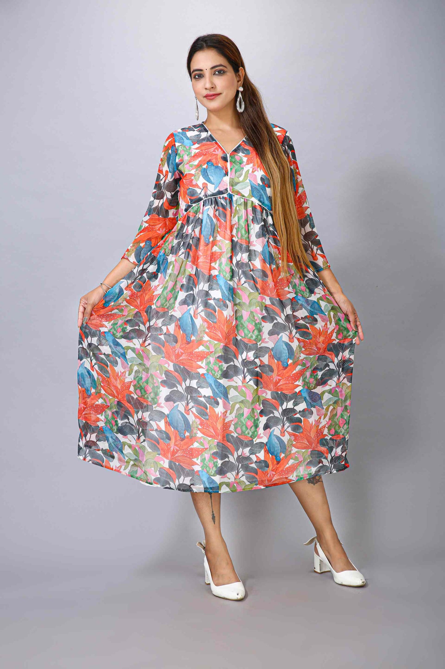 Multi color Floral Dress