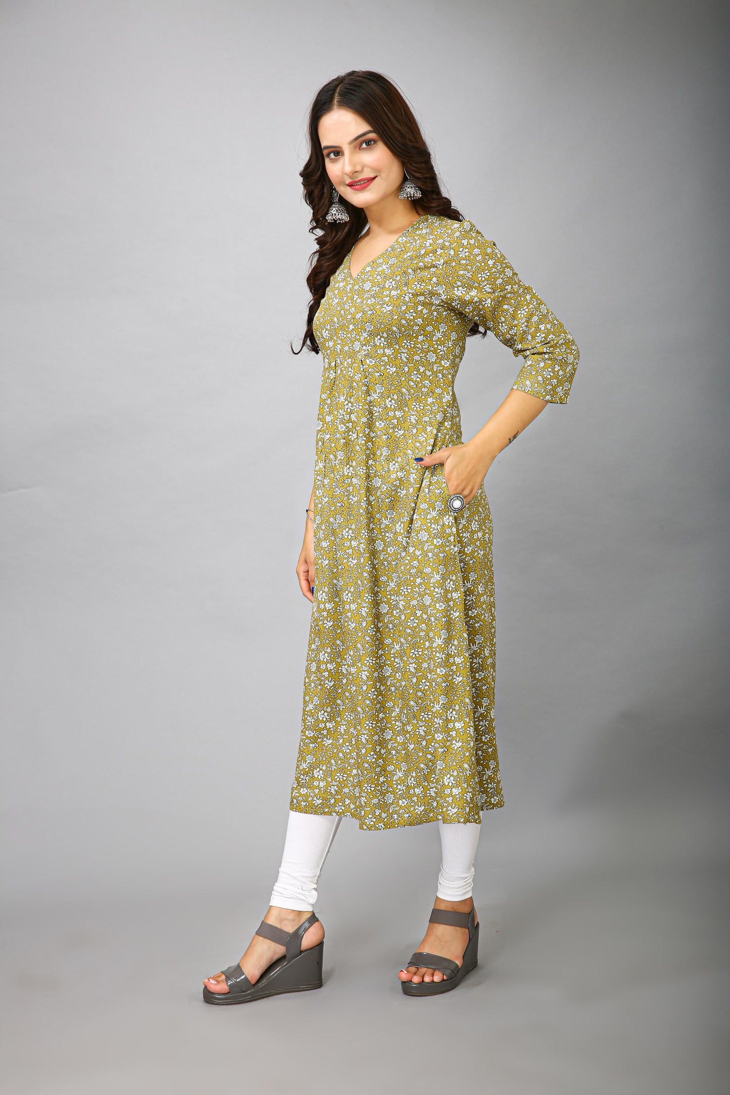 Yellow Color Kurti