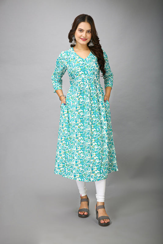 Sky Color Kurti