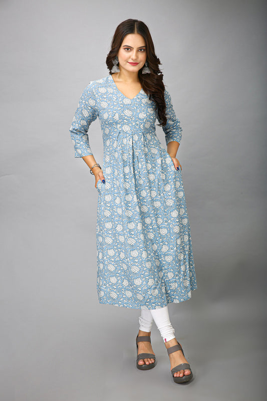 Blue Color Kurti