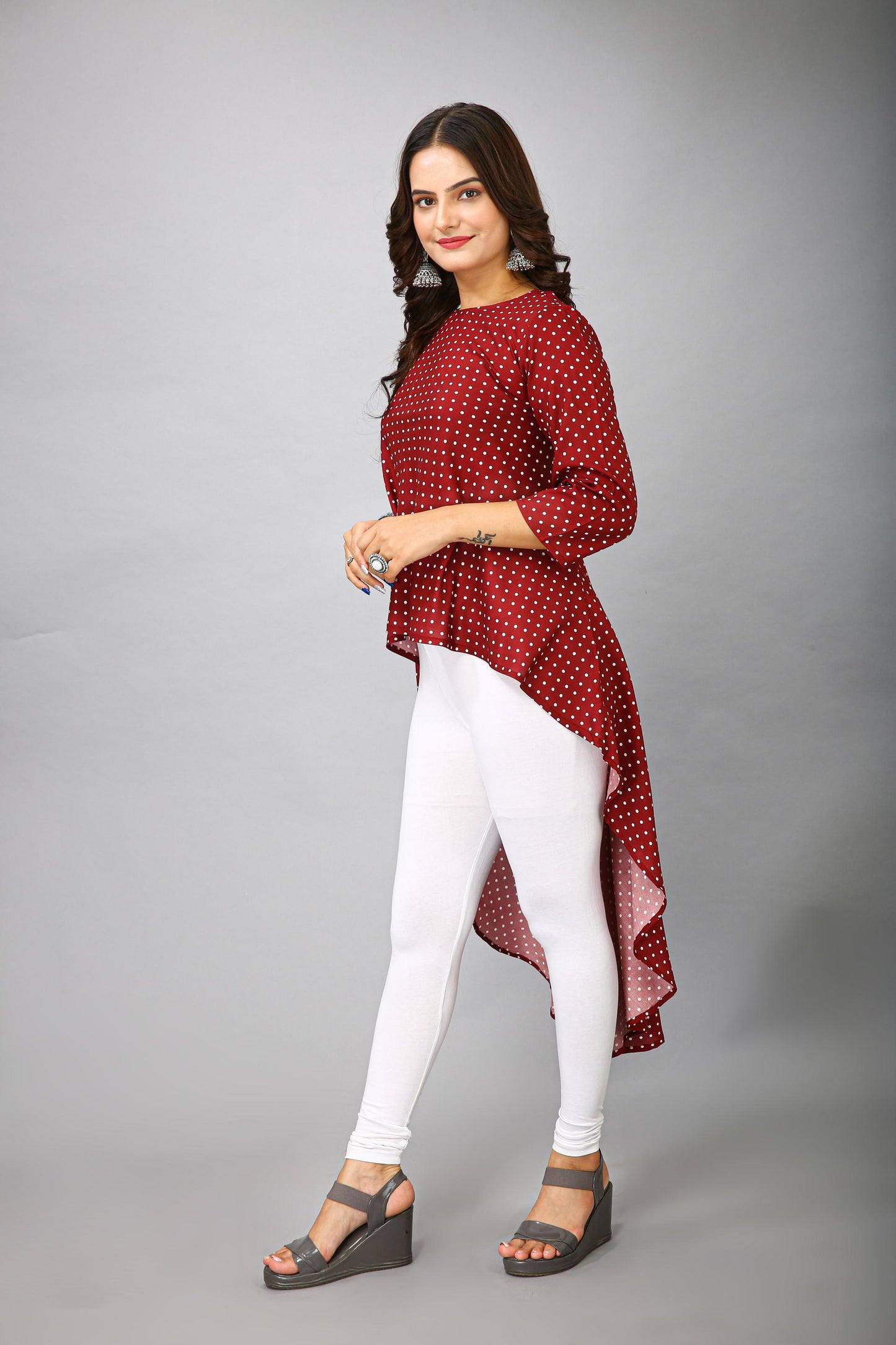 Maroon Color Kurti