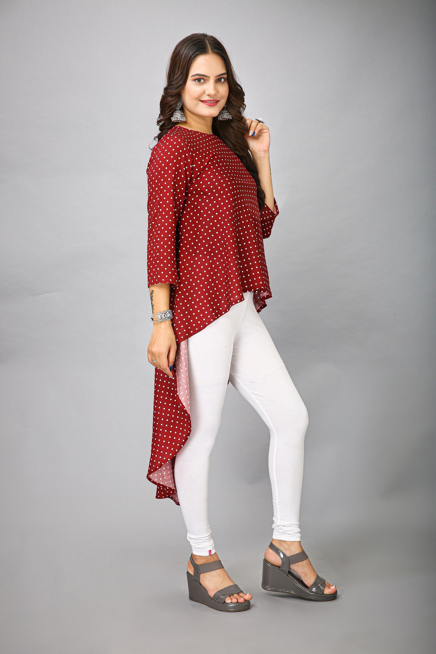 Maroon Color Kurti